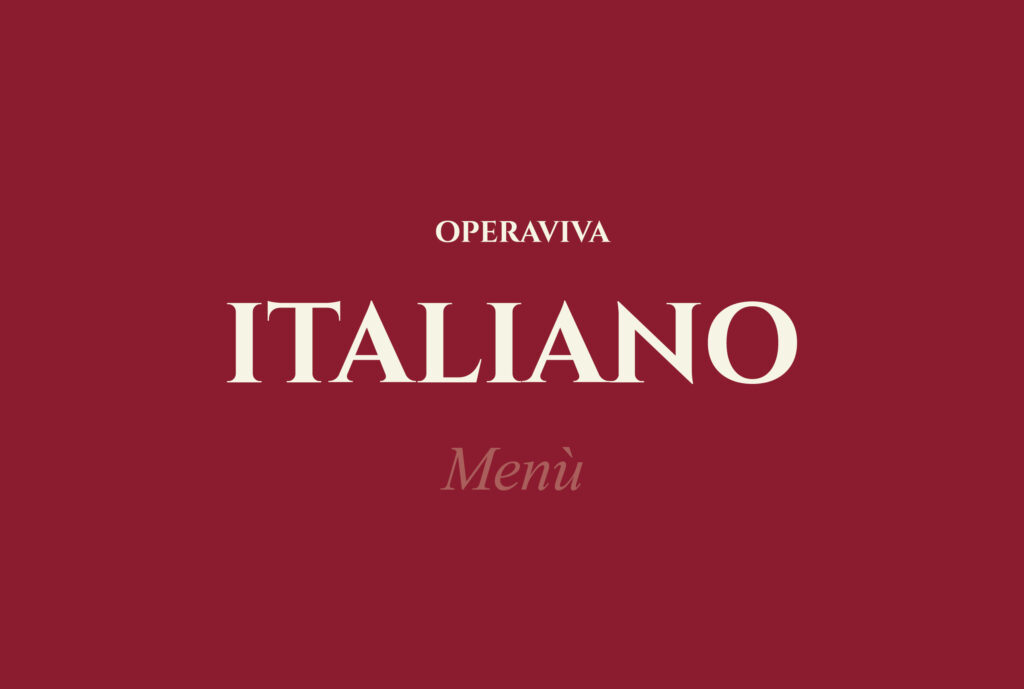 menù pizzeria operaviva italiano